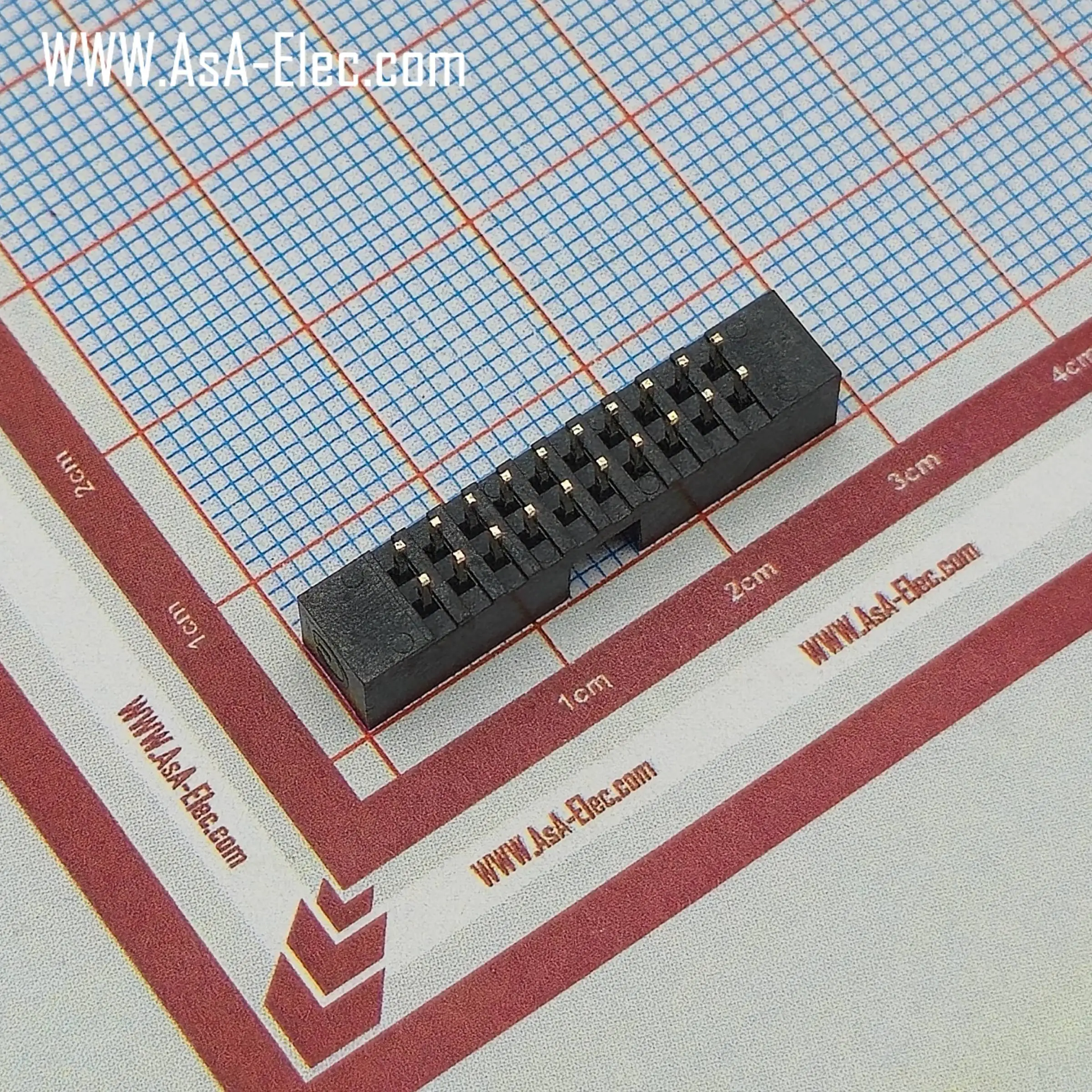 کانکتور باکس هدر 2.00 میلیمتر 20 پین نر صاف BOX